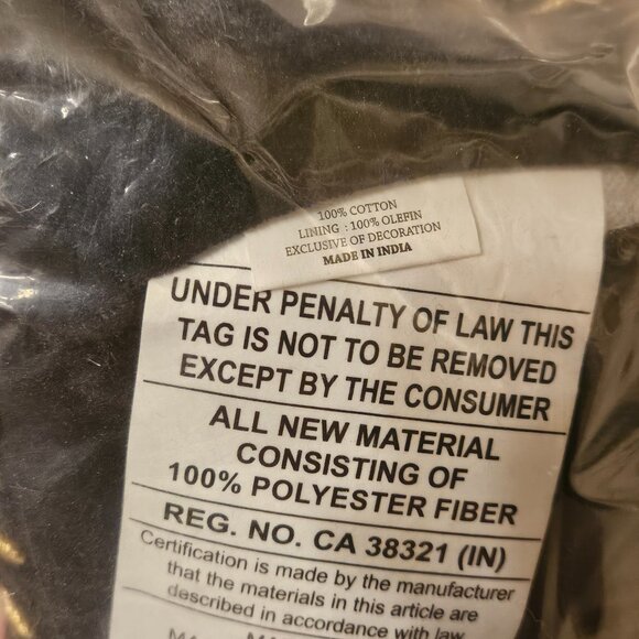 NEW MACKENZIE CHILDS QUEEN BEE HONEYCOMB BEADED BLACK VELVET THROW ACCENT PILLOW - Picture 9 of 9